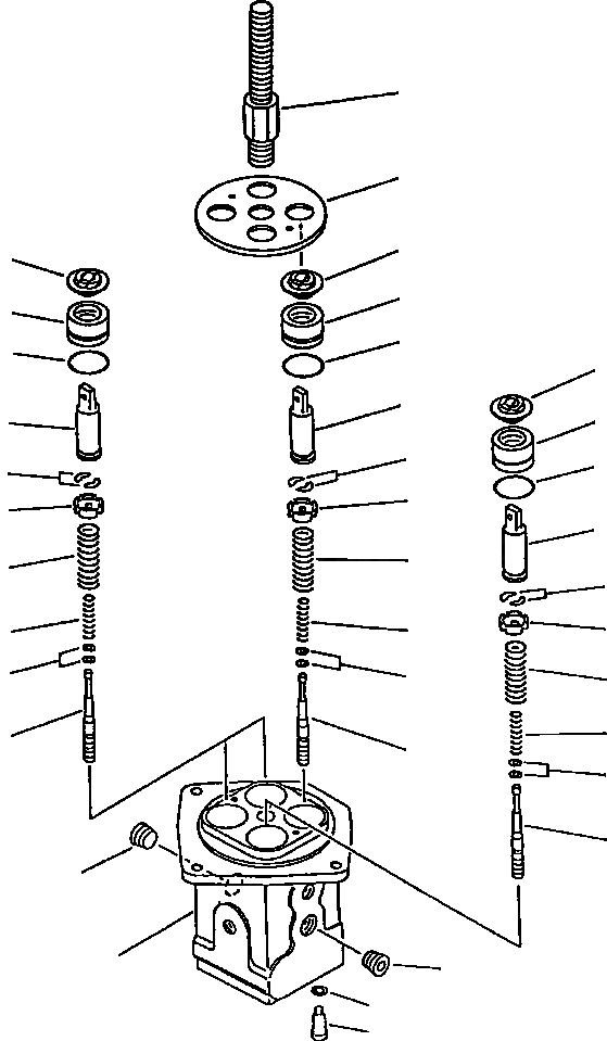 Схема запчастей Komatsu WA380-3L - P.P.C. КЛАПАН ДЛЯ MACHINES EQUIPPED С 3-Х СЕКЦ. КОНТР. КЛАПАНОМ -