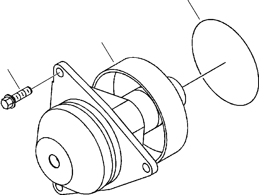 Схема запчастей Komatsu WA380-3MC - FIG. A-A ВОДЯНАЯ ПОМПА - УДЛИНН. NOSE ШКИВ ДВИГАТЕЛЬ
