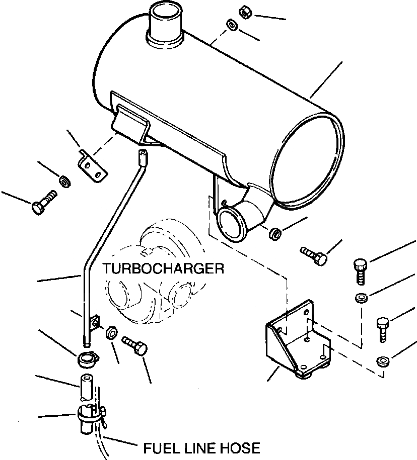 Схема запчастей Komatsu WA380-3MC - FIG. B-AA9 ГЛУШИТЕЛЬ КОМПОНЕНТЫ ДВИГАТЕЛЯ