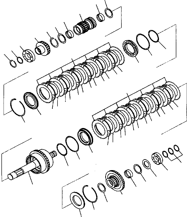 Схема запчастей Komatsu WA380-3MC - FIG. F-A ТРАНСМИССИЯ - ПЕРВ. И THIRD МУФТА СИЛОВАЯ ПЕРЕДАЧА И КОНЕЧНАЯ ПЕРЕДАЧА