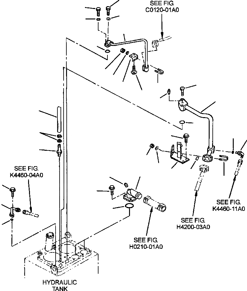 Схема запчастей Komatsu WA380-3MC - FIG. H-A ГИДР. БАК. - ГИДРОЛИНИЯ - AT ВЕРХН. OF БАК ГИДРАВЛИКА