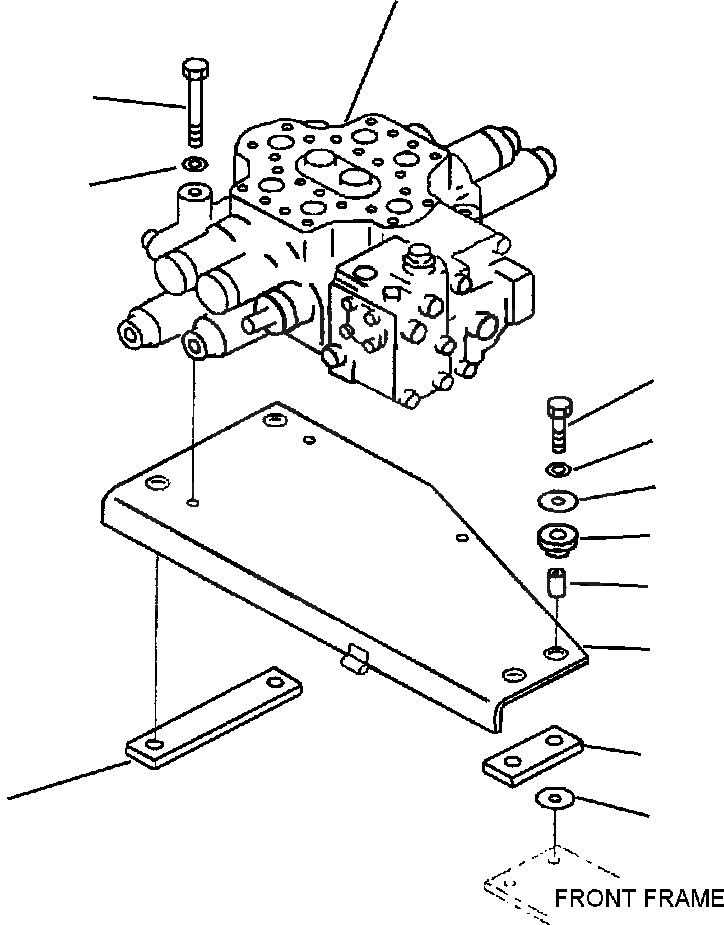 Схема запчастей Komatsu WA380-3MC - FIG. H-A КОНТРОЛЬНЫЙ КЛАПАН РАБОЧ. ОБОРУДОВАНИЯ - ЭЛЕМЕНТЫ КРЕПЛЕНИЯ ГИДРАВЛИКА