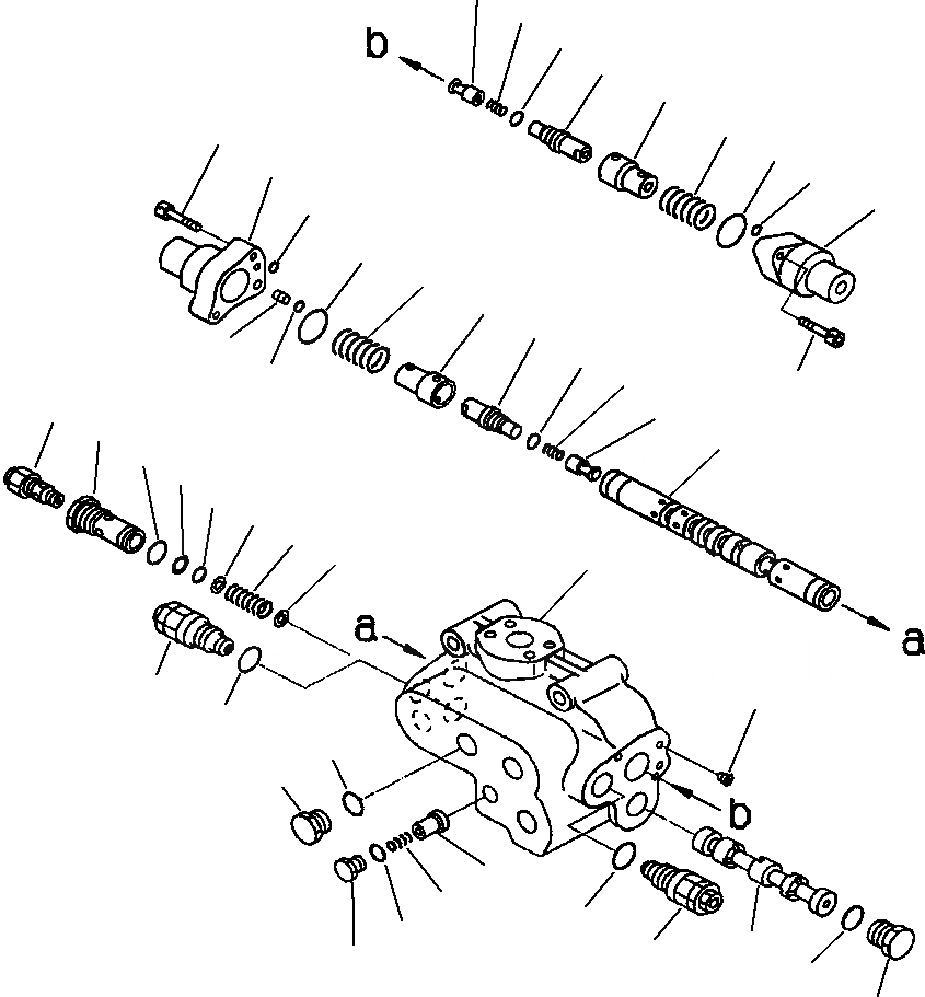 Схема запчастей Komatsu WA380-3MC - FIG. H-7A РУЛЕВ. УПРАВЛЕНИЕ ЗАПРАШИВАЮЩ. КЛАПАН ГИДРАВЛИКА