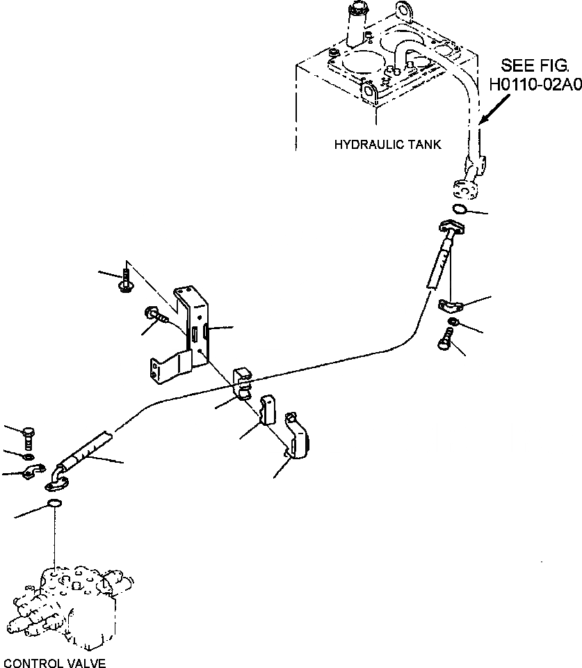 Схема запчастей Komatsu WA380-3MC - FIG. H-A ГИДРОЛИНИЯ - ВОЗВРАТНАЯ ЛИНИЯ ГИДРАВЛИКА