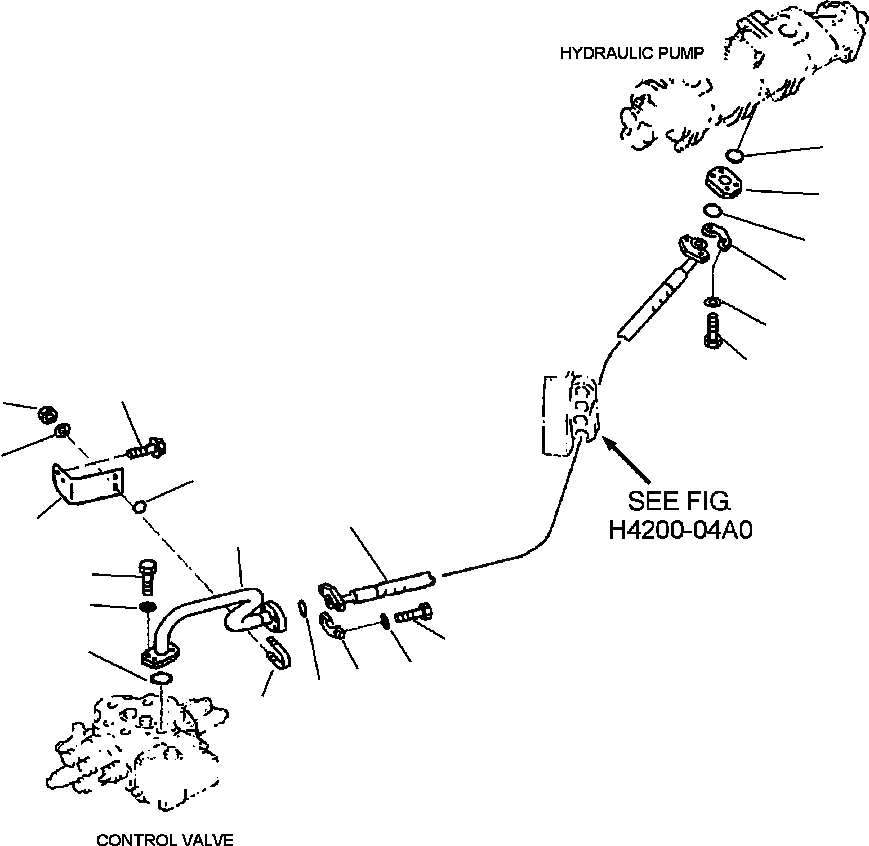 Схема запчастей Komatsu WA380-3MC - FIG. H-A ГИДРОЛИНИЯ - ЛИНИЯ ПОДАЧИ ГИДРАВЛИКА