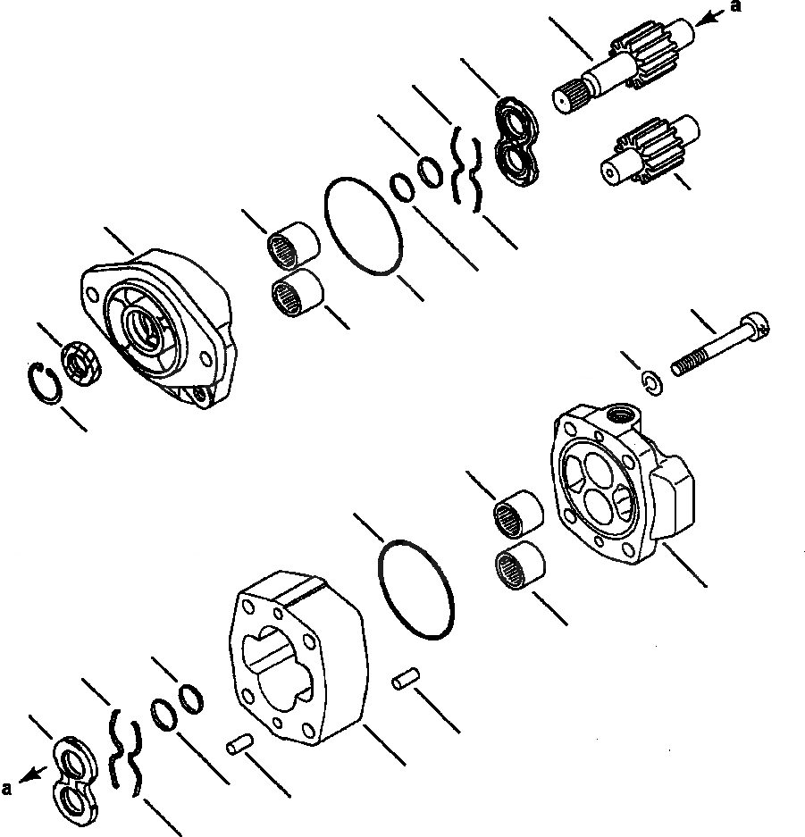 Схема запчастей Komatsu WA380-3MC - FIG. H-A GROUND ПРИВОДN РУЛЕВ. УПРАВЛЕНИЕ - ГИДР. НАСОС. ГИДРАВЛИКА