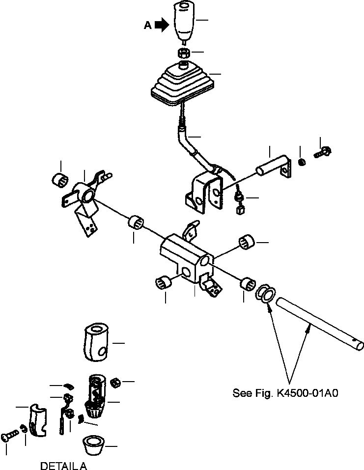 Схема запчастей Komatsu WA380-3MC - FIG. K-A УПРАВЛЕНИЕ ПОГРУЗКОЙ - MONO-РЫЧАГ РЫЧАГ УПРАВЛ-Я КАБИНА ОПЕРАТОРА И СИСТЕМА УПРАВЛЕНИЯ