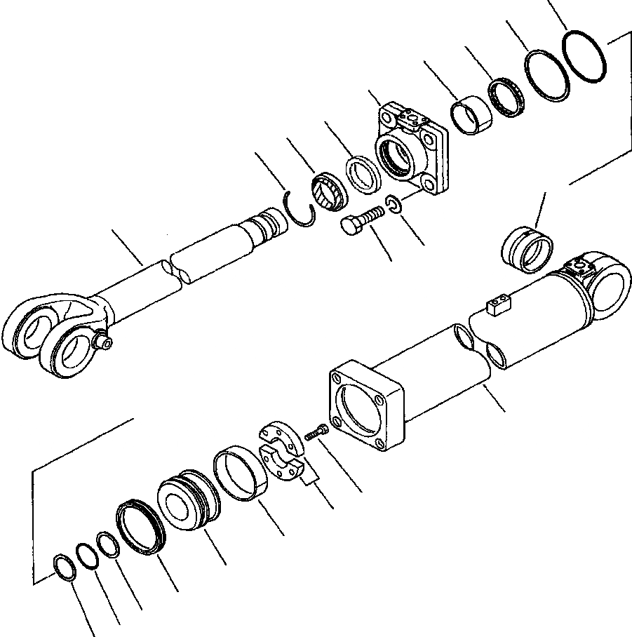 Схема запчастей Komatsu WA380-3MC - FIG. Y-A ГИДРОЦИЛИНДР ПОДЪЕМА ОСНОВН. КОМПОНЕНТЫ И РЕМКОМПЛЕКТЫ