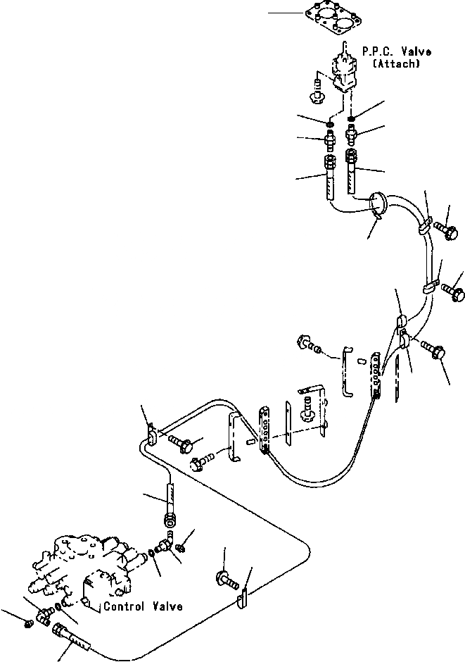 Схема запчастей Komatsu WA380-3MC - FIG. Y79-A ГИДРОЛИНИЯ - КЛАПАН PPCЛИНИЯ - THREE-СЕКЦ. УПРАВЛЯЮЩ. КЛАПАН ОСНОВН. КОМПОНЕНТЫ И РЕМКОМПЛЕКТЫ