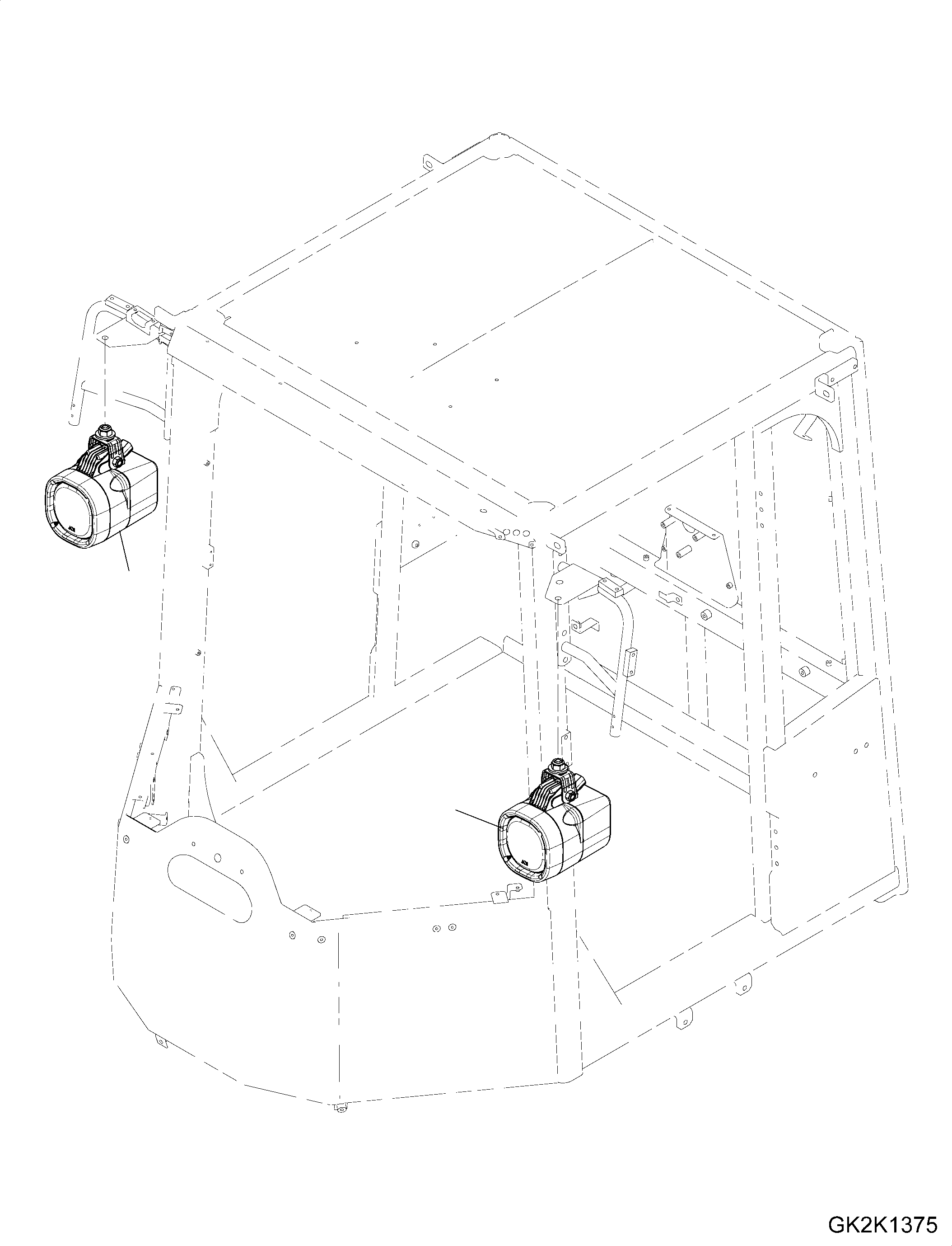 Схема запчастей Komatsu WA380-7 - ЛАМПА РАБОЧ. ОСВЕЩЕНИЯ, XENON ЛАМПА РАБОЧ. ОСВЕЩЕНИЯ, XENON