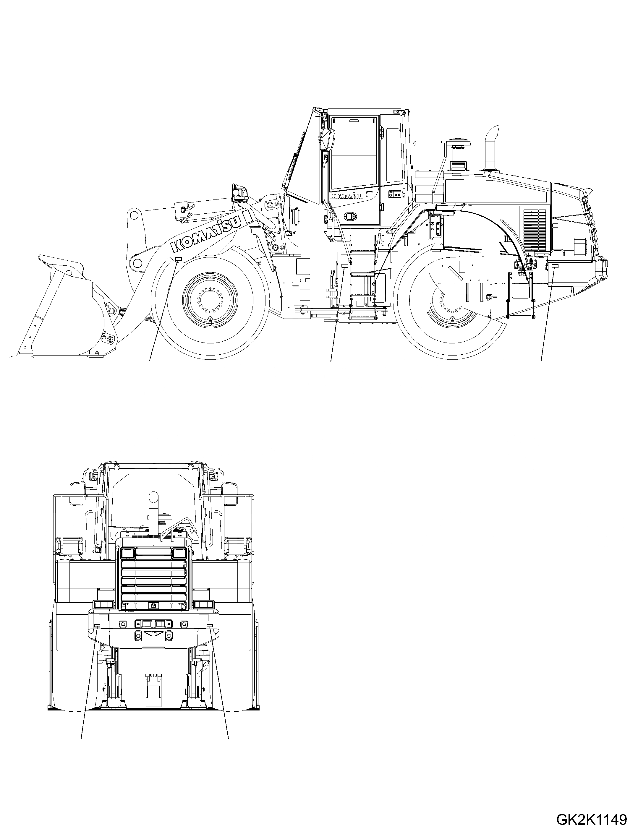 Схема запчастей Komatsu WA380-7 - REFLECTOR, ДЛЯ ROAD TRAFFIC REGULATION REFLECTOR, ДЛЯ ROAD TRAFFIC REGULATION