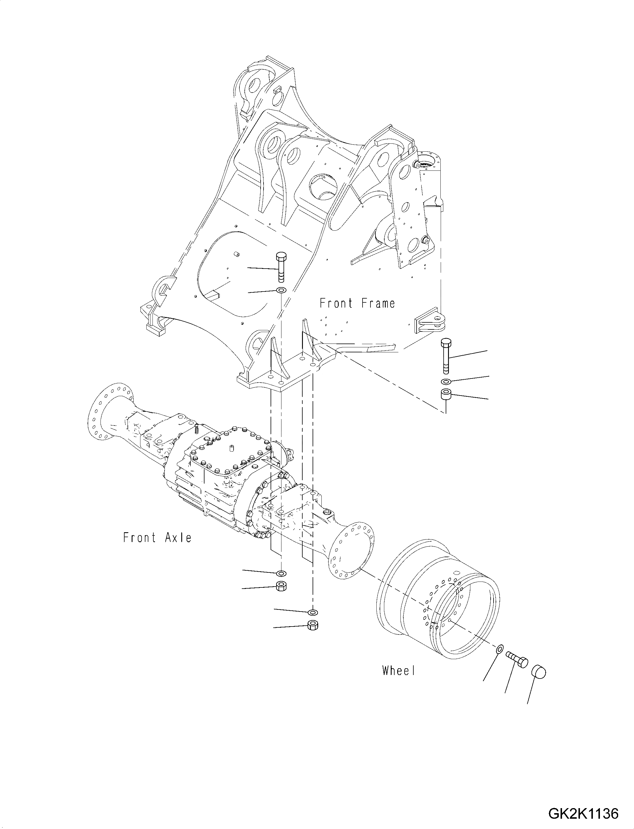 Схема запчастей Komatsu WA380-7 - ПЕРЕДНИЙ МОСТ, БЕЗ САМОБЛОКИР. ДИФФЕРЕНЦ., КОЛЕСА ОБОД КОЛЕСА КРЕПЛЕНИЕ ПЕРЕДНИЙ МОСТ, БЕЗ САМОБЛОКИР. ДИФФЕРЕНЦ.