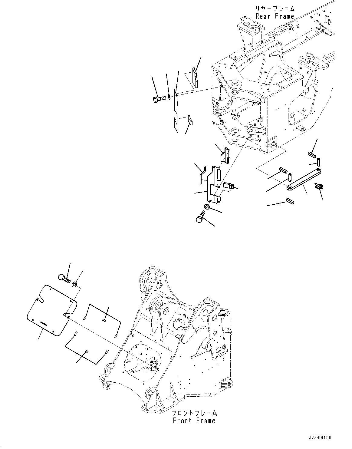 Схема запчастей Komatsu WA380-7 - СОЧЛ. СОЕД. БЛОКИР. BAR И РАМА COVER, С 3-Х СЕКЦ. КОНТР. КЛАПАНОМ, ПЕРЕДН. COVER СОЧЛ. СОЕД. БЛОКИР. BAR И РАМА COVER, С 3-Х СЕКЦ. КОНТР. КЛАПАНОМ