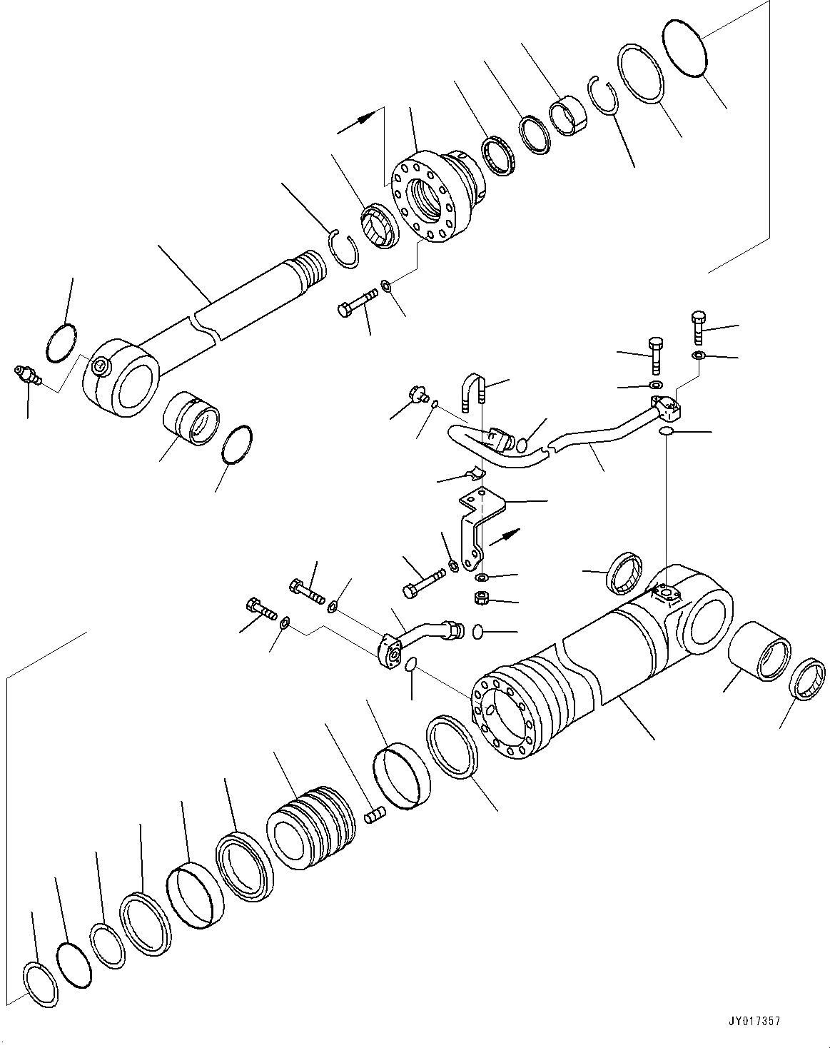Схема запчастей Komatsu WA380-7 - ЦИЛИНДР КОВША, ДЛЯ СТАНДАРТН. СТРЕЛА, ВНУТР. ЧАСТИ ЦИЛИНДР КОВША, ДЛЯ СТАНДАРТН. СТРЕЛА