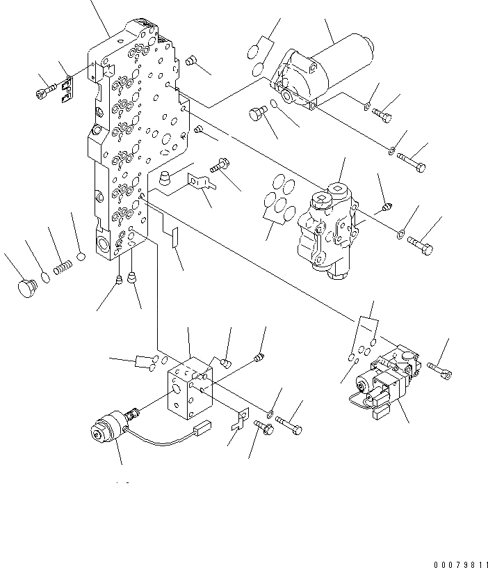 Схема запчастей Komatsu WA400-5L - ТРАНСМИССИЯ (ОСНОВН. КЛАПАН) (С БЛОКИР.-UP) СИЛОВАЯ ПЕРЕДАЧА И КОНЕЧНАЯ ПЕРЕДАЧА
