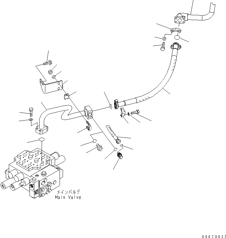 Схема запчастей Komatsu WA400-5L - ГИДРОЛИНИЯ (ЛИНИЯ ПОДАЧИ) ГИДРАВЛИКА
