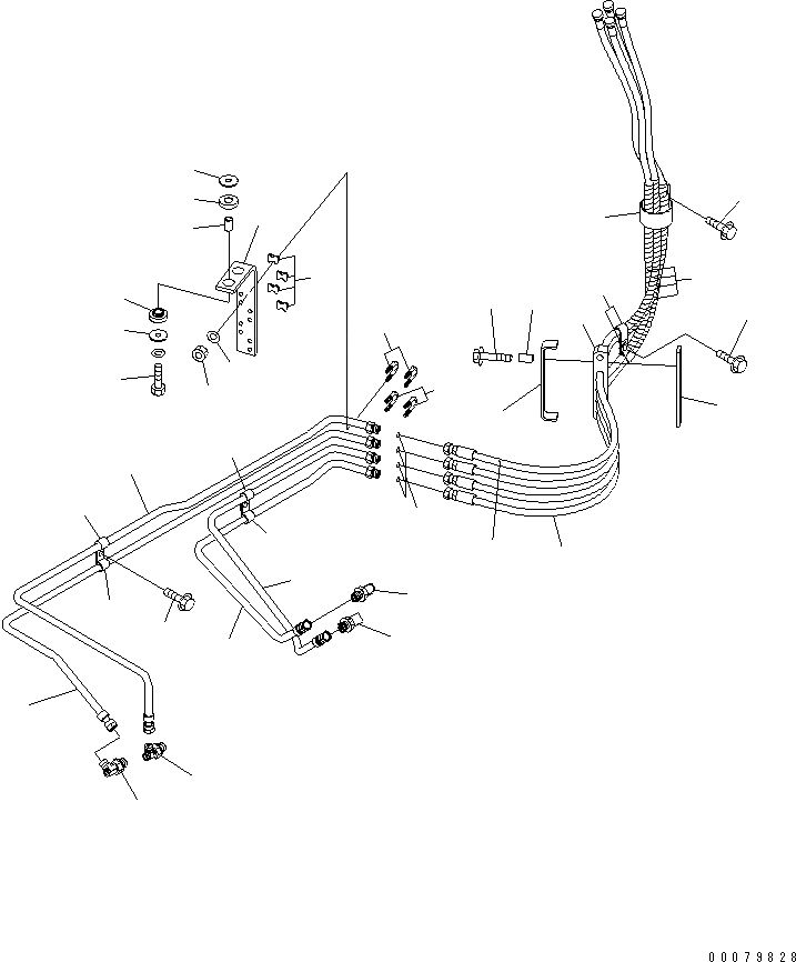 Схема запчастей Komatsu WA400-5L - ГИДРОЛИНИЯ (P.P.C.) ГИДРАВЛИКА