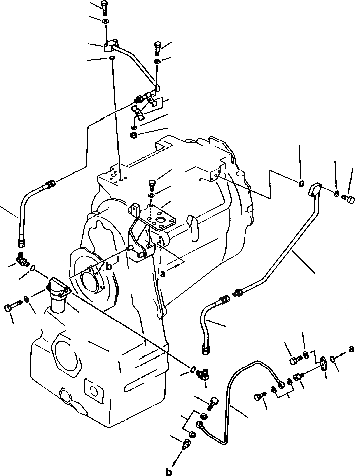 Схема запчастей Komatsu WA420-1LC - FIG NO. ТРАНСМИССИЯ МАСЛОПРОВОДЯЩАЯ ЛИНИЯ ГИДРОТРАНСФОРМАТОР И ТРАНСМИССИЯ