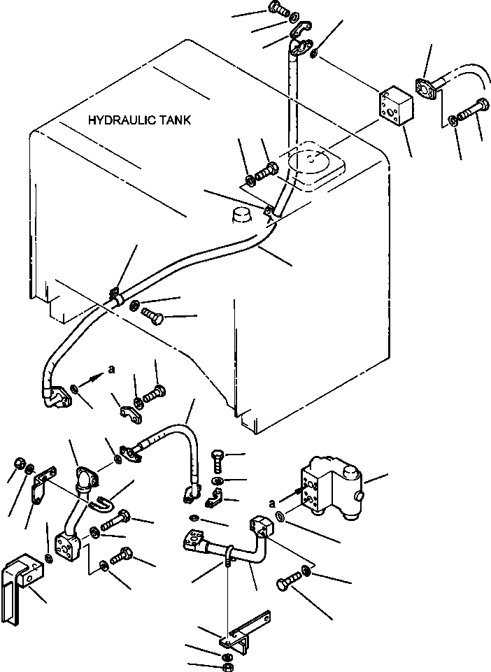 Схема запчастей Komatsu WA420-1LC - FIG NO. 8 GROUND ПРИВОДN ГИДРАВЛИКА РУЛ. УПРАВЛЕНИЯ DIVIDER КЛАПАН - РЕЗЕРВУАР РУЛЕВ. УПРАВЛЕНИЕ СИСТЕМА УПРАВЛЕНИЯ