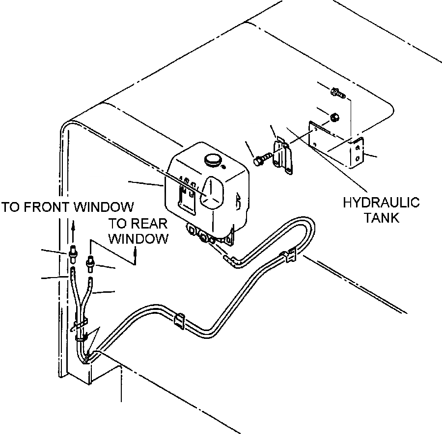 Схема запчастей Komatsu WA420-1LC - FIG NO. 7 ОМЫВАТЕЛЬ СТЕКЛА РАМА, ЧАСТИ КОРПУСА & SUPERSTRUCTURE