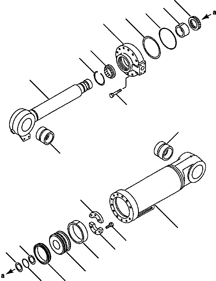 Схема запчастей Komatsu WA420-1LC - FIG NO. ГИДРОЦИЛИНДР КОВША УПРАВЛ-Е РАБОЧИМ ОБОРУДОВАНИЕМ