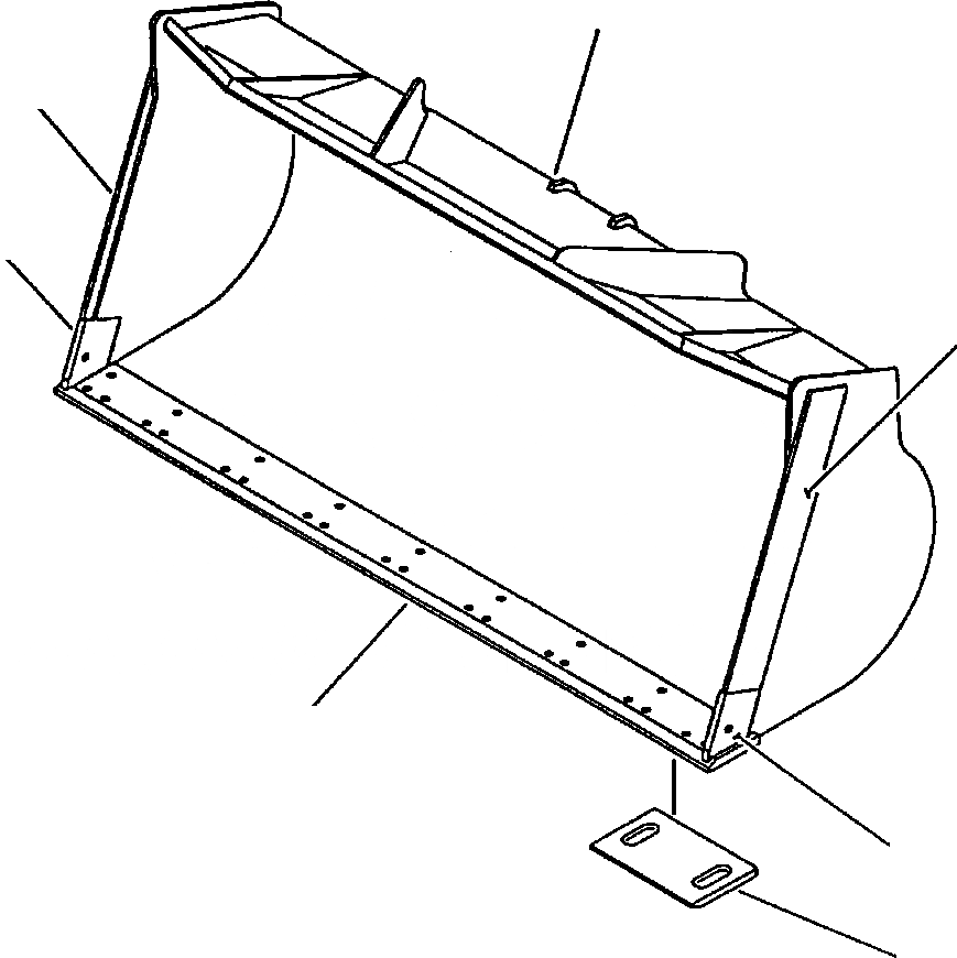 Схема запчастей Komatsu WA420-1LC - FIG NO. 7 ОСНОВН. PURPOSE КОВШ - .7 CU. YD. (. CU. M) РАБОЧЕЕ ОБОРУДОВАНИЕ