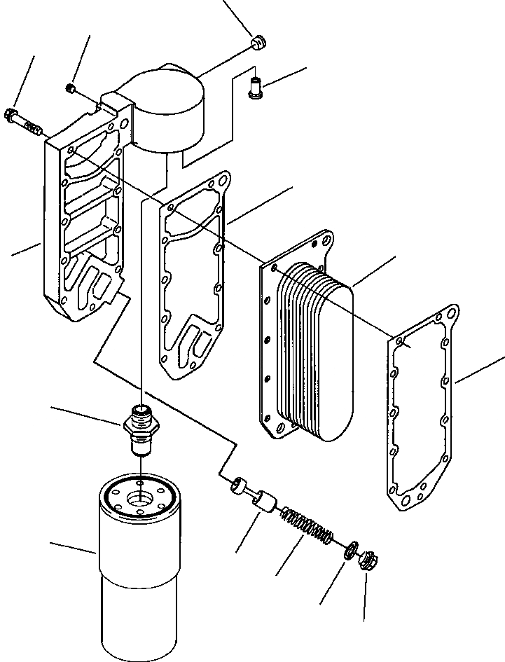 Схема запчастей Komatsu WA420-1LC - СИСТЕМА СМАЗКИ МАСЛООХЛАДИТЕЛЬ БЕЗ ТЕРМОСТАТ СИСТЕМА СМАЗКИ МАСЛ. СИСТЕМА