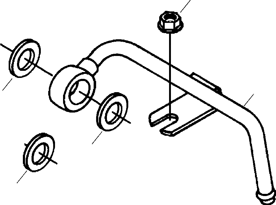 Схема запчастей Komatsu WA420-3L - FIG. A-AA ТОПЛИВН. ВОЗВРАТН. ЛИНИЯ ДВИГАТЕЛЬ