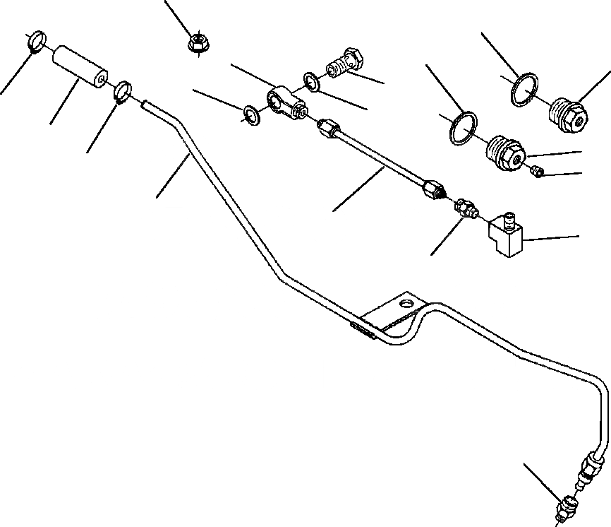 Схема запчастей Komatsu WA420-3L - FIG. A-8A ВОЗД. УПРАВЛ-Е ПОДАЧ. ТОПЛИВА (AFC) ТРУБЫ - ONE ШЛАНГИ СОЕДИН-Е ДВИГАТЕЛЬ