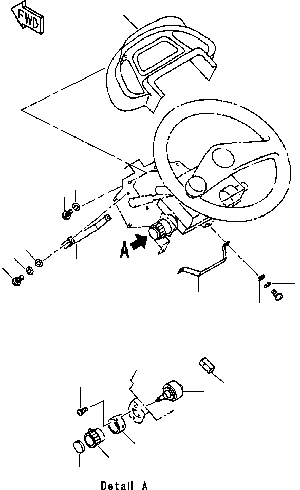 Схема запчастей Komatsu WA420-3L - FIG. E-A ПАНЕЛЬ ПРИБОРОВ ЭЛЕКТРИКА