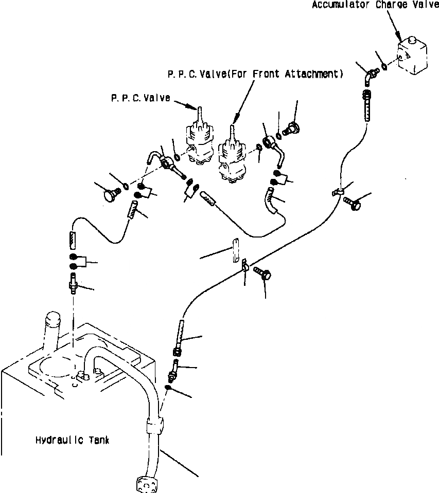 Схема запчастей Komatsu WA420-3L - FIG. H-A КЛАПАН PPCЛИНИЯ - 3-Х СЕКЦИОНН. КОНТРОЛЬН. КЛАПАН - ВОЗВРАТН. ЛИНИЯ ГИДРАВЛИКА