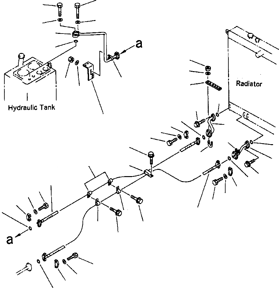 Схема запчастей Komatsu WA420-3L - FIG. H-A ОХЛАЖДЕНИЕ СИСТЕМЫ ПОВОРОТА - JUNCTION - РАДИАТОР ГИДРАВЛИКА