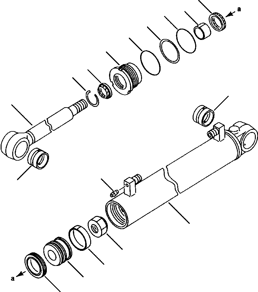 Схема запчастей Komatsu WA420-3L - FIG. H-A ЦИЛИНДР ASSEMBLY - РУЛЕВ. УПРАВЛЕНИЕ ГИДРАВЛИКА