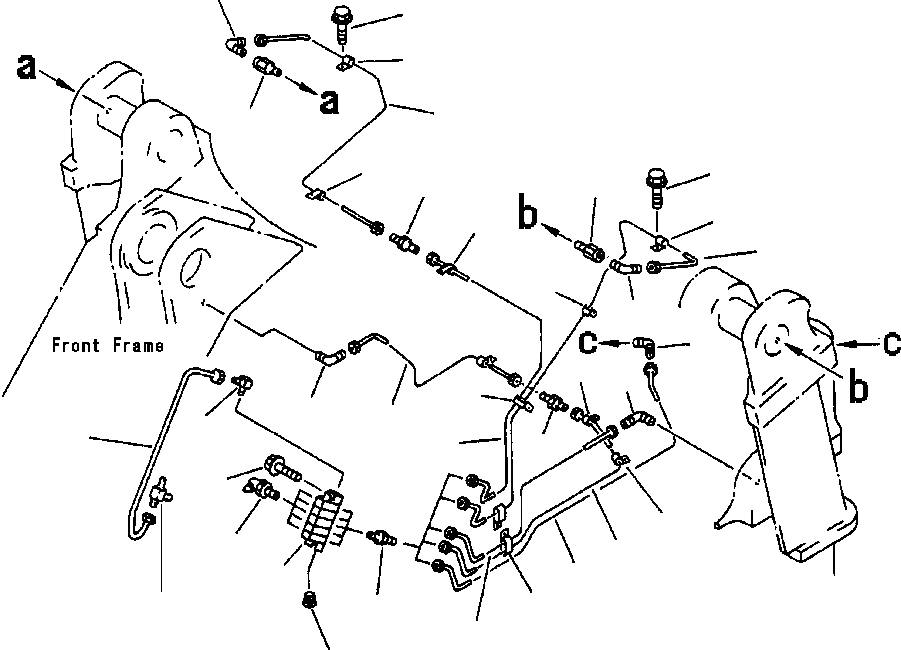 Схема запчастей Komatsu WA420-3L - FIG. J7-8A СМАЗ. СИСТЕМА - АВТОМАТИЧ. - ПЕРЕДН. РАМА ЦЕНТРАЛЬНЫЙ ПАЛЕЦ ОСНОВНАЯ РАМА И ЕЕ ЧАСТИ