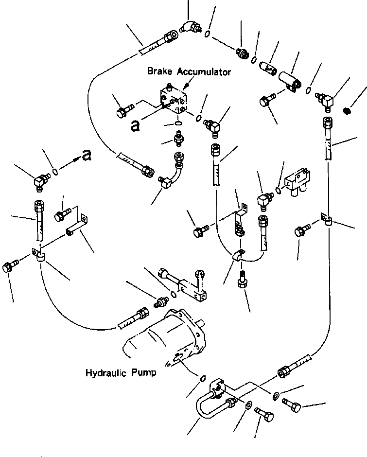 Схема запчастей Komatsu WA420-3L - FIG. K7-A ТОРМОЗ. МАСЛОПРОВОДЯЩАЯ ЛИНИЯ - PPC НАСОС - КЛАПАН АККУМУЛЯТОРА КАБИНА ОПЕРАТОРА И СИСТЕМА УПРАВЛЕНИЯ