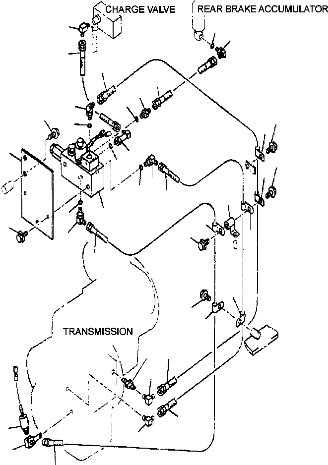 Схема запчастей Komatsu WA420-3L - FIG. K7-7A ТОРМОЗ. МАСЛОПРОВОДЯЩАЯ ЛИНИЯ - ЛИНИЯ ВЫКЛЮЧЕНИЯ СТОЯНОЧНОГО ТОРМОЗА КАБИНА ОПЕРАТОРА И СИСТЕМА УПРАВЛЕНИЯ