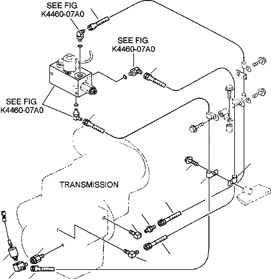 Схема запчастей Komatsu WA420-3MC - FIG. F-A ГИДРОТРАНСФОРМАТОР И ТРАНСМИССИЯ - ГИДРОЛИНИЯ СТОЯНОЧНОГО ТОРМОЗА СИЛОВАЯ ПЕРЕДАЧА И КОНЕЧНАЯ ПЕРЕДАЧА