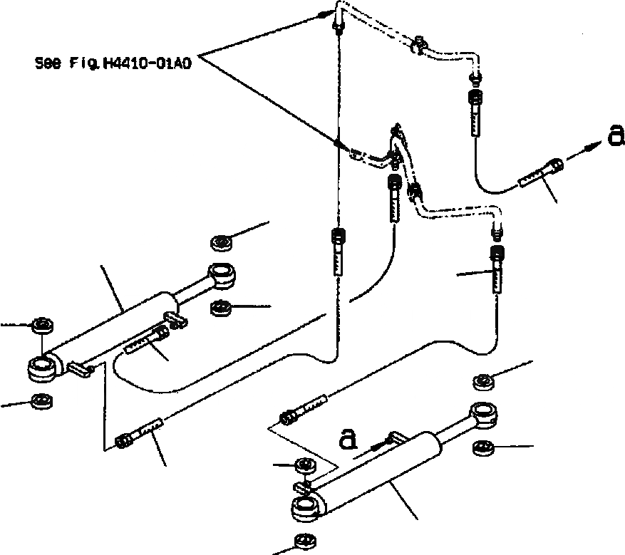 Схема запчастей Komatsu WA420-3MC - FIG. J-A ЦИЛИНДР РУЛЕВ. УПР-Я ОСНОВНАЯ РАМА И ЕЕ ЧАСТИ