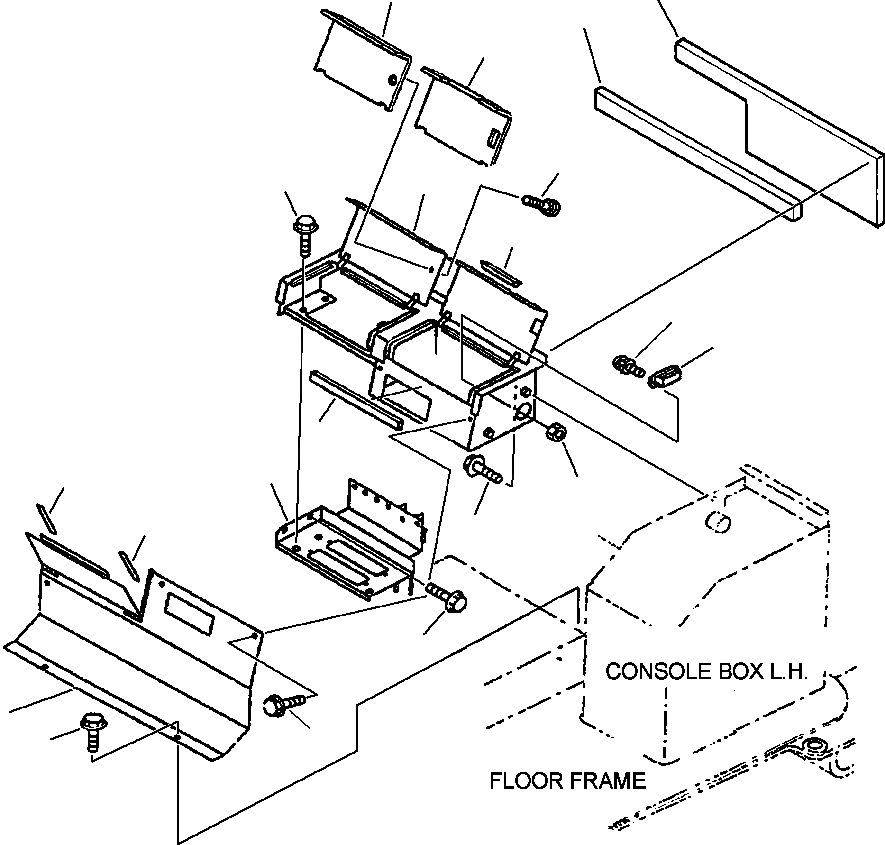 Схема запчастей Komatsu WA420-3MC - FIG. K7-A ЗАДН. КОНСОЛЬН. БЛОК КАБИНА ОПЕРАТОРА И СИСТЕМА УПРАВЛЕНИЯ