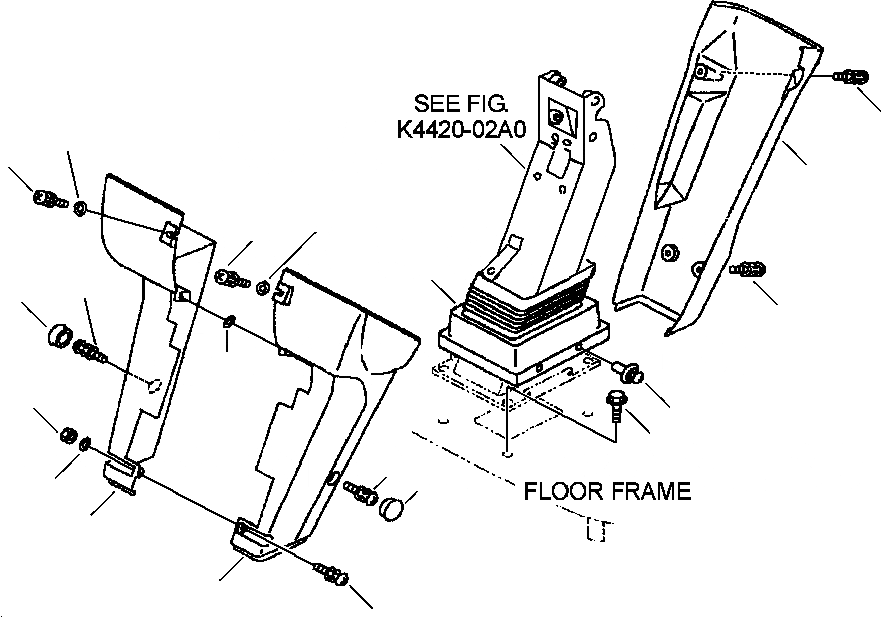 Схема запчастей Komatsu WA420-3MC - FIG. K-A КОЛЕСА КОЛОНКА И КЛАПАН РУЛЕВОГО УПРАВЛЕНИЯ - КОЛОНКА COVER КАБИНА ОПЕРАТОРА И СИСТЕМА УПРАВЛЕНИЯ