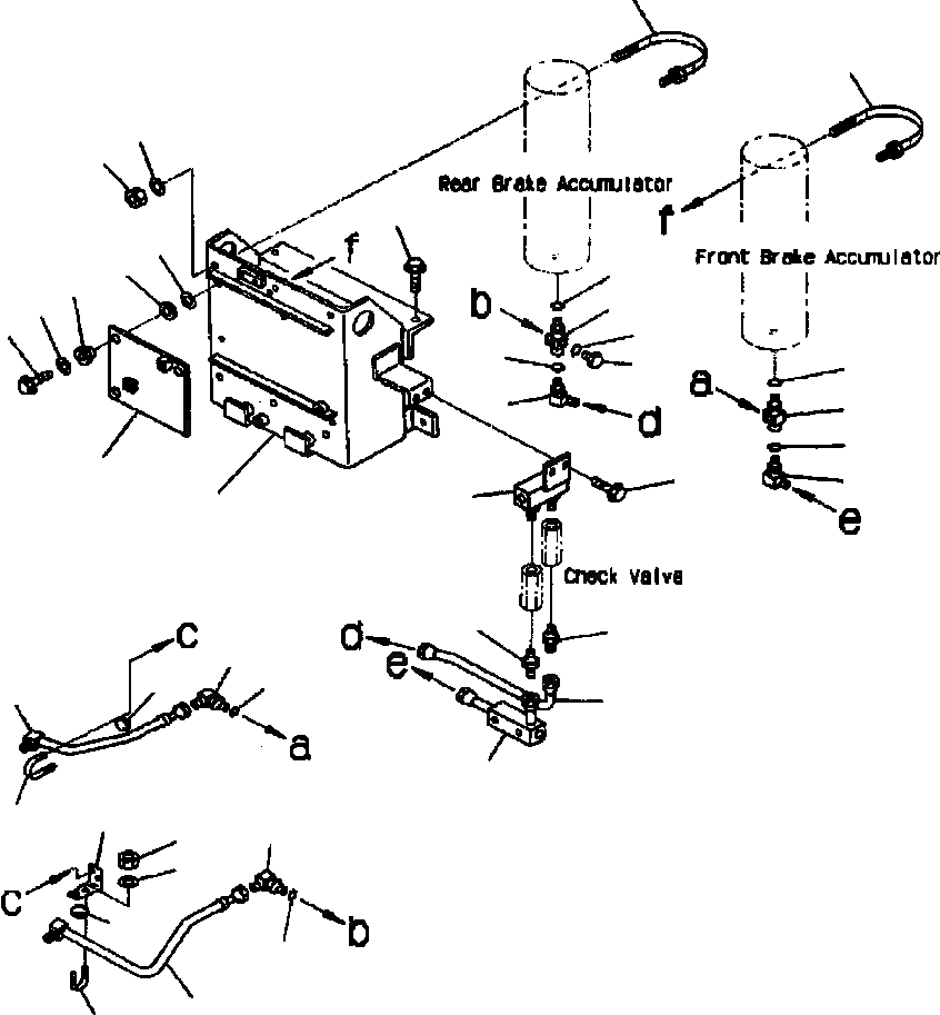Схема запчастей Komatsu WA420-3MC - FIG. K-8A УПРАВЛ-Е ТОРМОЗОМ - АККУМУЛЯТОР ТРУБЫ И КРЕПЛЕНИЕ КАБИНА ОПЕРАТОРА И СИСТЕМА УПРАВЛЕНИЯ