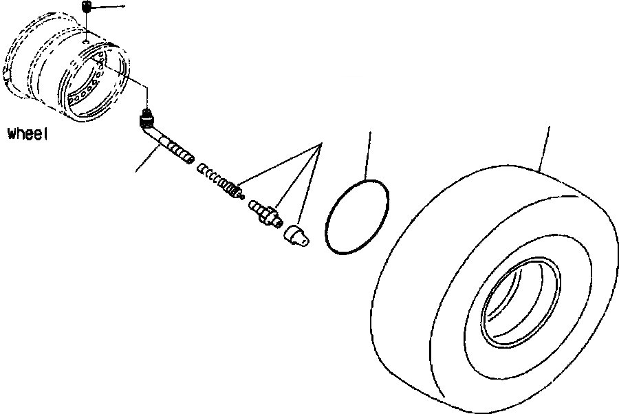 Схема запчастей Komatsu WA420-3MC - FIG. S-A ШИНЫ - . X PR L БЕСКАМЕРНЫЕ ШИНЫ ПОДВЕСКА И КОЛЕСА