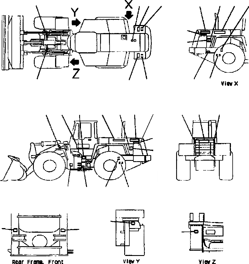 Схема запчастей Komatsu WA420-3MC - FIG. U-A МАРКИРОВКА - ФРАНЦИЯ МАРКИРОВКА