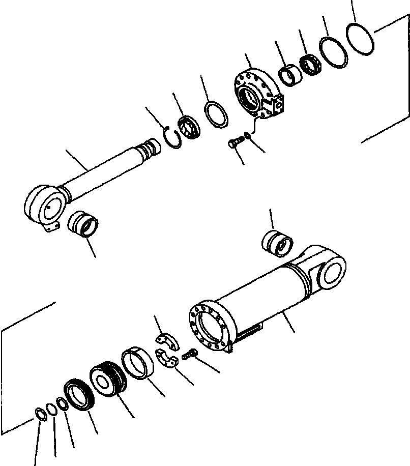 Схема запчастей Komatsu WA420-3MC - FIG. Y-A ГИДРОЦИЛИНДР КОВША - HI-LIFT ОСНОВН. КОМПОНЕНТЫ И РЕМКОМПЛЕКТЫ