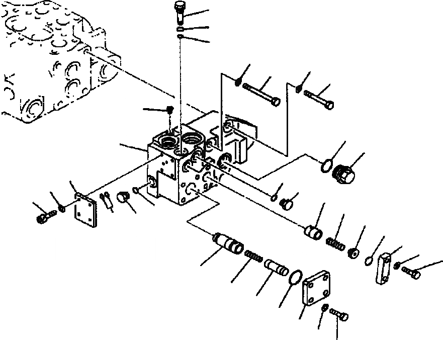 Схема запчастей Komatsu WA420-3MC - FIG. Y-A 2-Х СЕКЦИОНН. УПРАВЛЯЮЩ. КЛАПАН - КЛАПАН COVER ОСНОВН. КОМПОНЕНТЫ И РЕМКОМПЛЕКТЫ