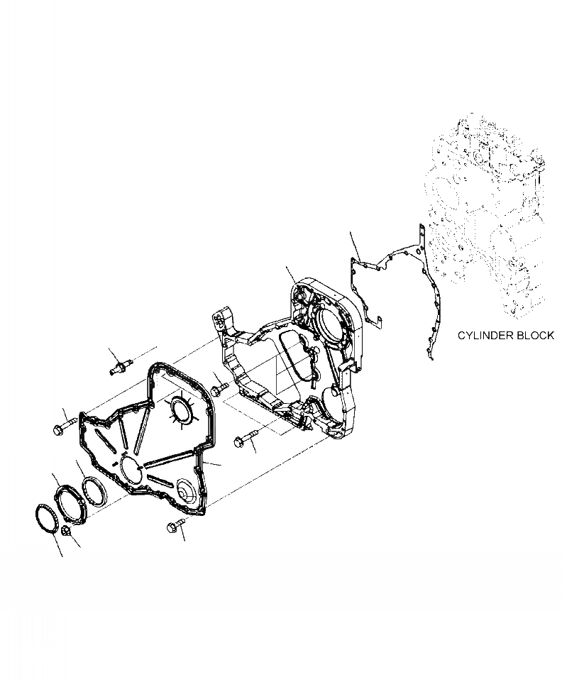 Схема запчастей Komatsu WA430-6 - A9-AA ПЕРЕДН. КОЖУХ ШЕСТЕРЕН. ПЕРЕДАЧИ И COVER ДВИГАТЕЛЬ