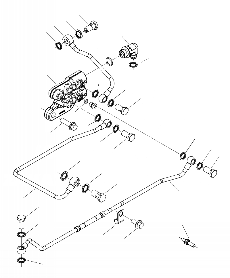 Схема запчастей Komatsu WA430-6 - A-AA ТОПЛИВОПРОВОД. ДВИГАТЕЛЬ