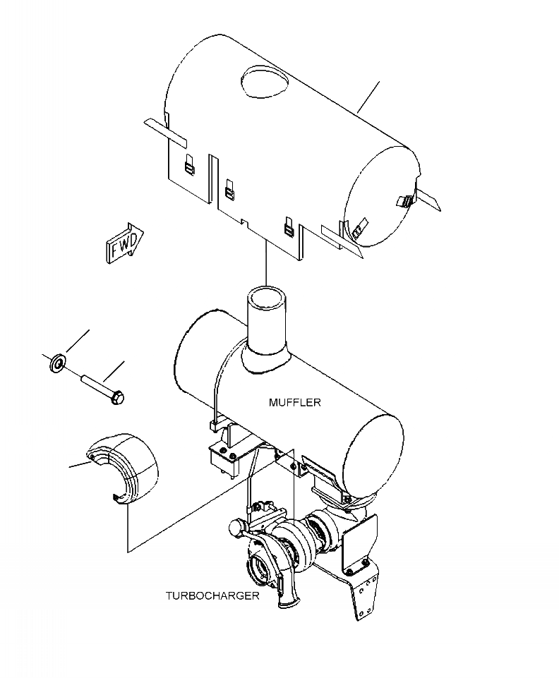 Схема запчастей Komatsu WA430-6 - A-BA ТЕРМОЗАЩИТА ДВИГАТЕЛЬ