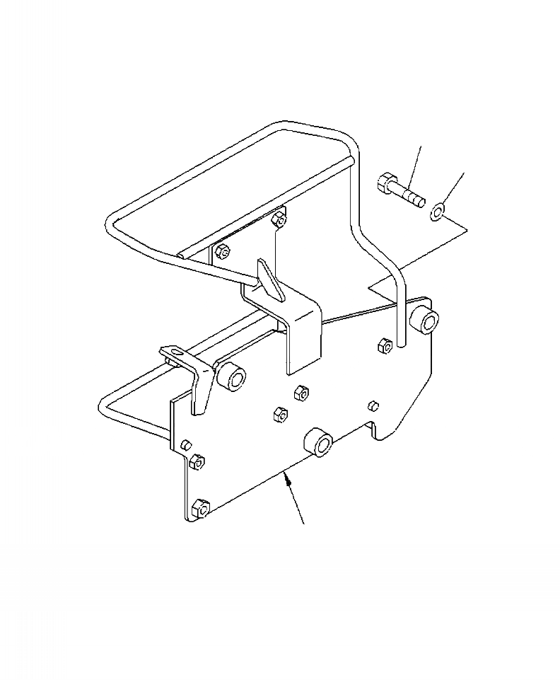 Схема запчастей Komatsu WA430-6 - E-A ЗАДН. ПРОВОДКА КРЕПЛЕНИЕ ЭЛЕКТРИКА