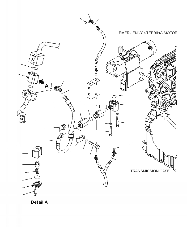 Схема запчастей Komatsu WA430-6 - F-8A ГИДРОТРАНСФОРМАТОР И ТРАНСМИССИЯ ГИДР. НАСОС.-OUT ЛИНИЯ ДЛЯ ЭКСТРЕННОГО УПРАВЛЕНИЯ СИЛОВАЯ ПЕРЕДАЧА И КОНЕЧНАЯ ПЕРЕДАЧА